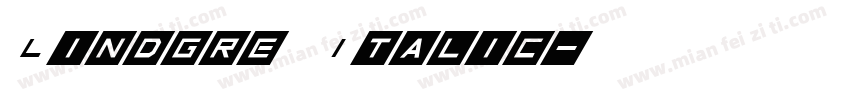 Lindgre Italic字体转换